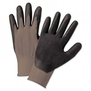 Anchor Brand Nitrile Coated Gloves, Gray/Dark Gray, Nylon Knit, Large, 12 Pairs ANR6020L