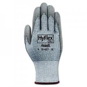 AnsellPro HyFlex 627 Light-Duty Gloves, Size 10, Dyneema/Lycra/Polyurethane, GY, 12 Pairs ANS1162710 11-627-10