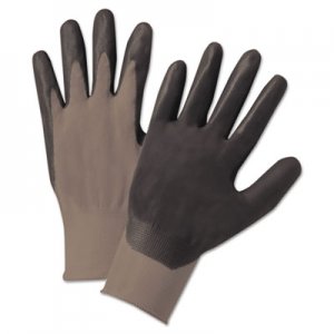 Anchor Brand Nitrile-Coated Gloves, Gray/Black, Nylon Knit, Medium, 12 Pairs ANR6020M