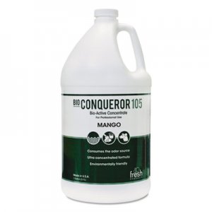 Fresh Products Bio Conqueror 105 Enzymatic Concentrate, Mango, 1gal, Bottle, 4/Carton FRS1BWBMG 1-BWB-MG