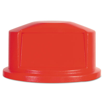 Rubbermaid Commercial Round Brute Dome Top, 22 11/16dia x 12 1/4h, Red RCP263788RED FG263788RED