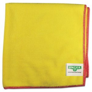 Unger SmartColor MicroWipes 4000, Heavy-Duty, 16 x 15, Yellow/Red, 10/Case UNGMF40Y MF40Y