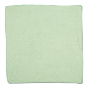 Rubbermaid Commercial Microfiber Cleaning Cloths, 16 X 16, Green, 24/Pack RCP1820582 1820582