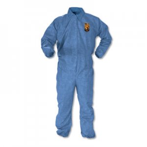 KleenGuard A60 Elastic-Cuff, Ankle & Back Coveralls, Blue, 2X-Large, 24/Case KCC45005 KCC 45005
