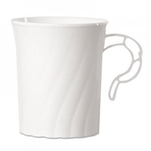 WNA Classicware Plastic Mugs, 8 oz., White, 8/Pack, 24 Pack/Carton WNACWM8192W WNA CWM8192W