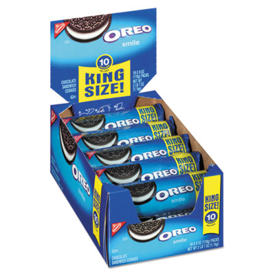 Nabisco Oreo Cookies, Chocolate w/Cream Center, 10 Cookie Pack, 10 Packs/Box CDB05061 05061