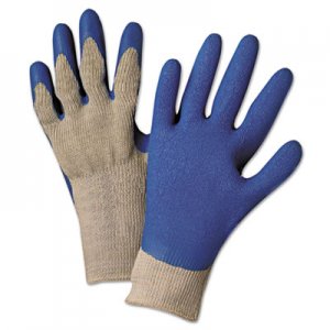 Anchor Brand 6030L Premium Knit-Back Latex-Palm, Gray/Blue, Large, Dozen ANR6030LDZ