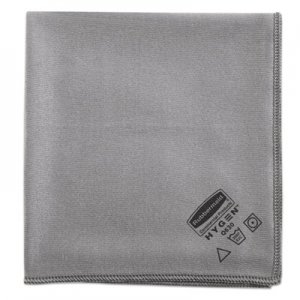 Rubbermaid Commercial Executive Glass Microfiber Cloths, Gray, 16 x 16, 12/Pack RCP1867398 1867398