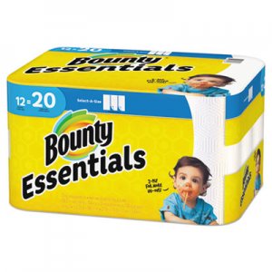 Bounty Basic Select-a-Size Paper Towels, 5 9/10 x 11, 1-Ply, 119/Roll, 12/Carton PGC74647 92975
