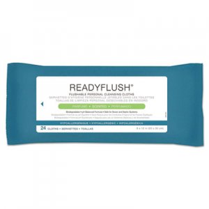 Medline ReadyFlush Biodegradable Flushable Wipes, 8 x 12, 24/Pack MIIMSC263810 MSC263810