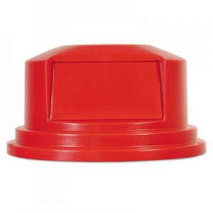 Rubbermaid Commercial Round Brute Dome Top Lid for 55gal Waste Containers, 27 1/4" dia, Red RCP265788RED FG265788RED