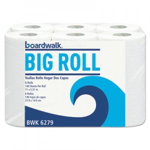 Boardwalk Office Packs Perforated Paper Towel Rolls, 2-Ply, White, 5.5x11, 140/Roll, 24/Ct BWK6279CT 6279CT