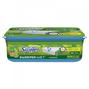 Swiffer Wet Refill Cloths, Gain Original Scent, White, 8 x 10, 24/Pack, 6 Pack/Carton PGC95532CT 95532