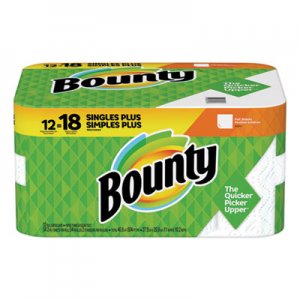 Bounty Perforated Towel Rolls, 2-Ply, White, 11 x 10 1/5, 60 Sheets/Roll, 12 Roll/Pack PGC74796 95027