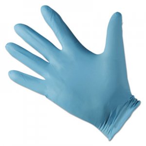 KleenGuard G10 Nitrile Gloves, Powder-Free, Blue, 242mm Length, Large, 100/Box, 10 BX/CT KCC57373CT 417-57373