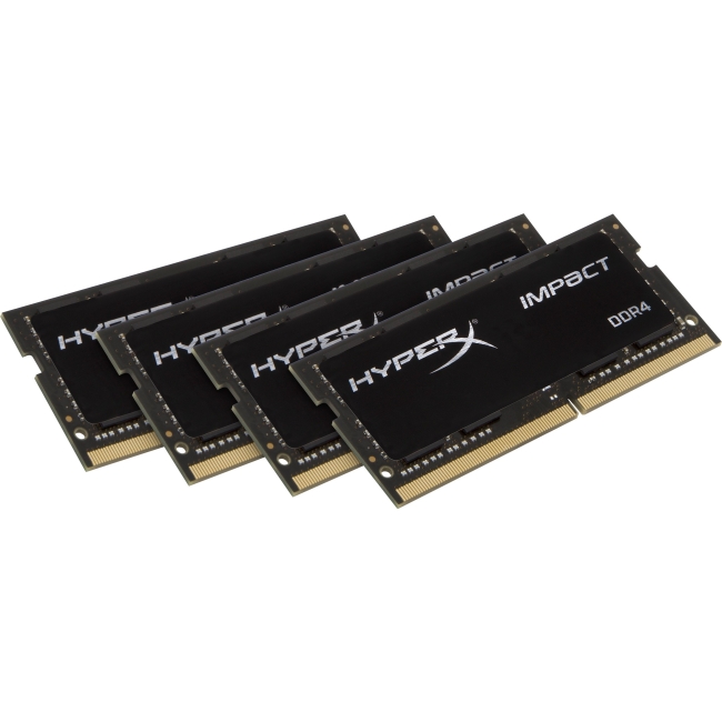 Kingston HyperX Impact SODIMM - 64GB Kit (4x16GB) - DDR4 2400MHz HX424S15IBK4/64