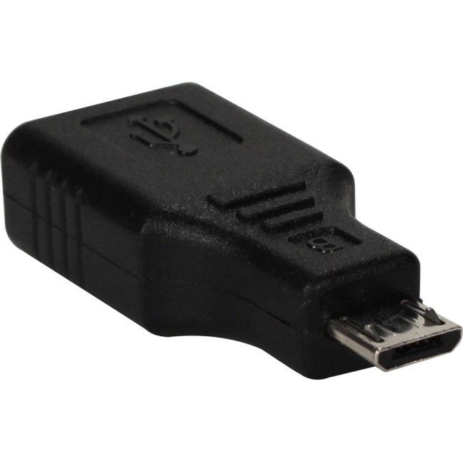 QVS Micro-USB Male to USB-A Female OTG Adaptor for Smartphone or Tablet CC2218X-MFA