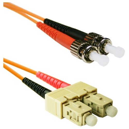 ENET SC to ST MM Duplex 50/125 Fiber Cable SCST-50-7M-ENC