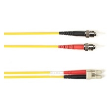 Black Box 3-m, ST-LC, 62.5-Micron, Multimode, PVC, Yellow Fiber Optic Cable FOCMR62-003M-STLC-YL