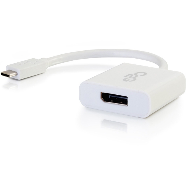 C2G USB-C to DisplayPort Adapter Converter - White 29481