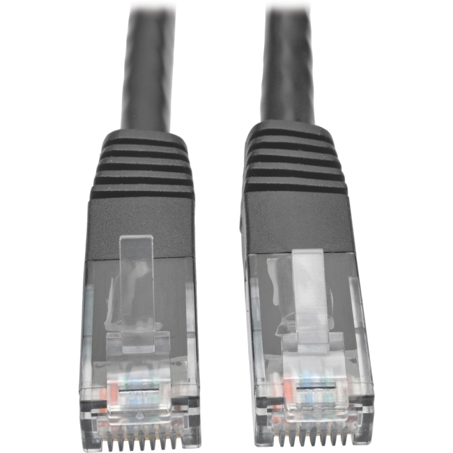 Tripp Lite Cat6 Gigabit Molded Patch Cable (RJ45 M/M), Black, 100 ft N200-100-BK