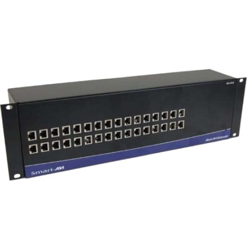 SmartAVI Powered Rack/Chassis with DVI-D 2-Port CAT6 STP Transmitter with Local Loop RK-DVS-TX4S