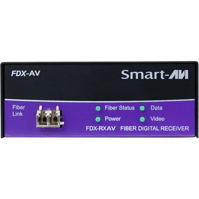 SmartAVI Point to Point DVI-D, Audio and RS232 over Multimode Fiber Extender FDX-AVS