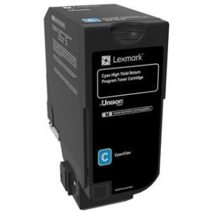 Lexmark CX725 Cyan High Yield Return Program Toner Cartridge 84C1HC0