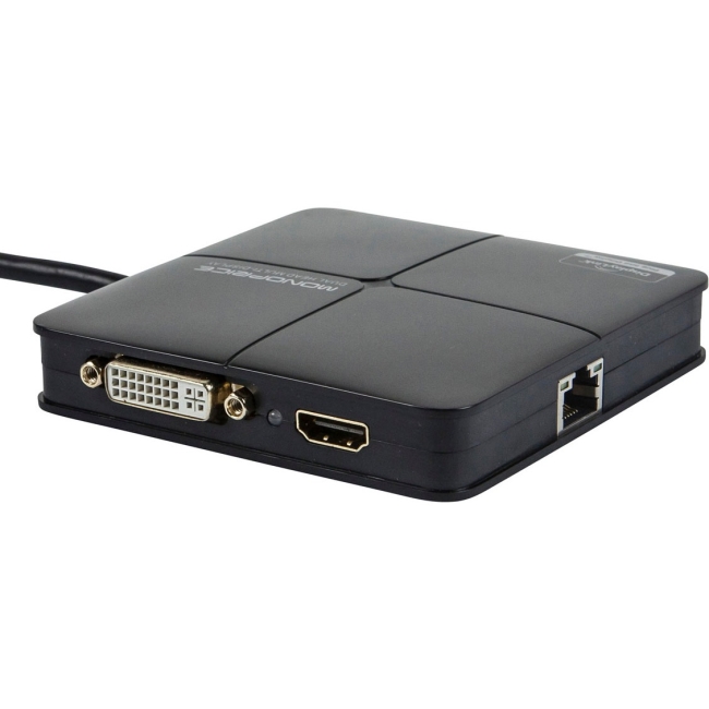 Monoprice USB 3.0 MultiPort Adapter with DVI, HDMI and GigaBit Ethernet 12631