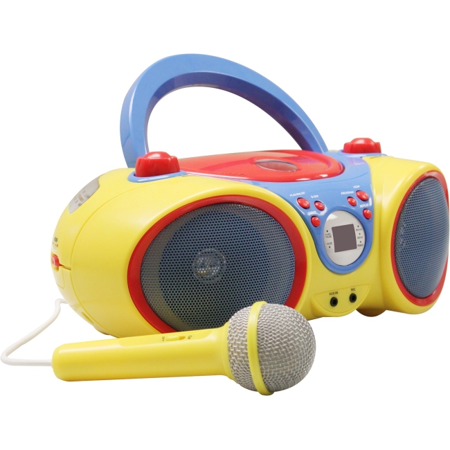 Hamilton Buhl Kids Audio CD Player Karaoke Machine with Microphone KIDS-CD30