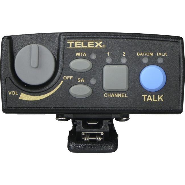Telex Narrow Band UHF Two-Channel Wireless Synthesized Portable Beltpack TR-80N-F1R TR-80N