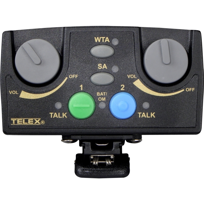Telex Narrow Band UHF Two-Channel Binaural Wireless Synthesized Portable Beltpack TR-82N-F1 TR-82N