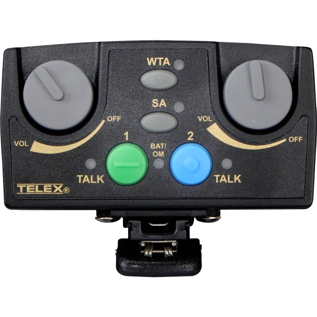 Telex Narrow Band UHF Two-Channel Binaural Wireless Synthesized Portable Beltpack TR-82N-C3 TR-82N