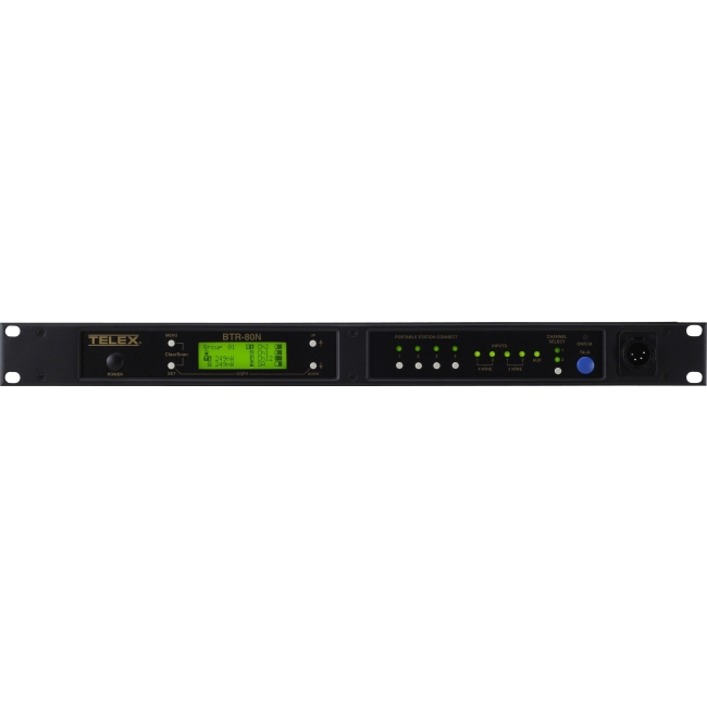RTS Narrow Band 2-Channel UHF Synthesized Wireless Intercom System BTR-80N-A2 BTR-80N
