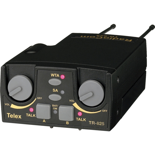 Telex UHF Two-Channel Binaural Wireless Beltpack TR-825-H3 TR-825