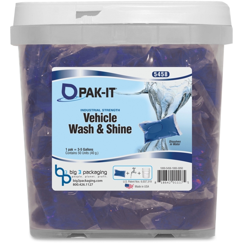 Big 3 Packaging PAK-IT Vehicle Wash/Shine Cleaner 5458504