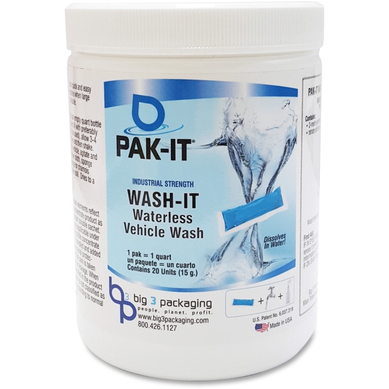 Big 3 Packaging PAK-IT Wash-It Waterless Vehicle Wash 55552012