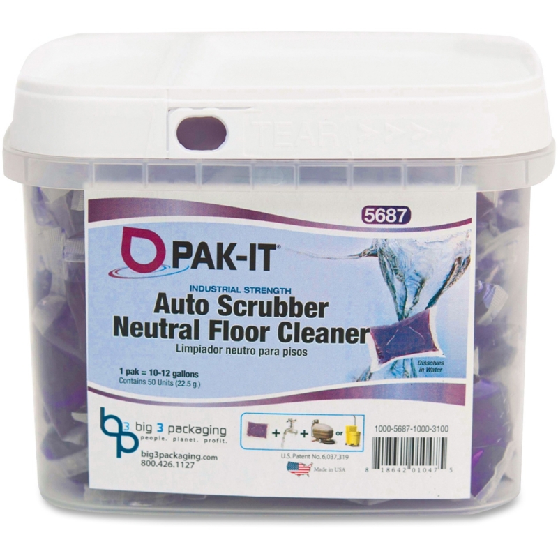 Big 3 Packaging PAK-IT Auto Scrub Neutral Floor Cleaner 5687504