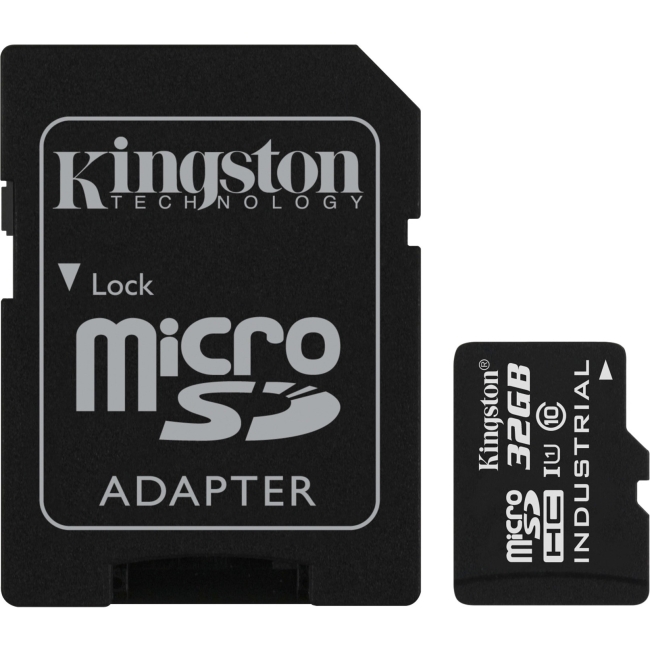 Kingston 32GB microSDHC UHS-I Class 10 Industrial Temp Card + SD Adapter SDCIT/32GB