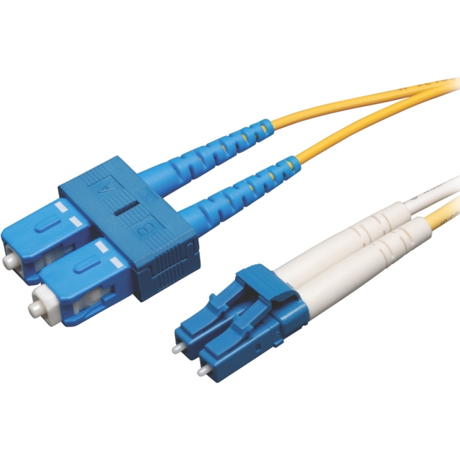 Tripp Lite Duplex Singlemode 8.3/125 Fiber Patch Cable (LC/SC), 30 m (100 ft) N366-30M