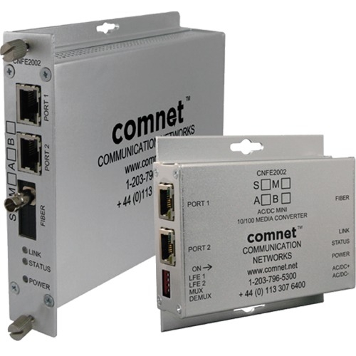 ComNet 2 Ch 10/100 Mbps Ethernet 1310/1550nm, 60 W PoE++, A Side CNFE2002M1APOE/HO/M