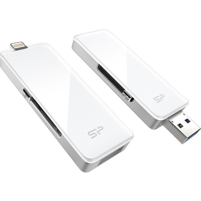 Silicon Power 64GB SP xDrive USB 3.0 Lightning Flash Drive SP064GBLU3Z30V1W Z30