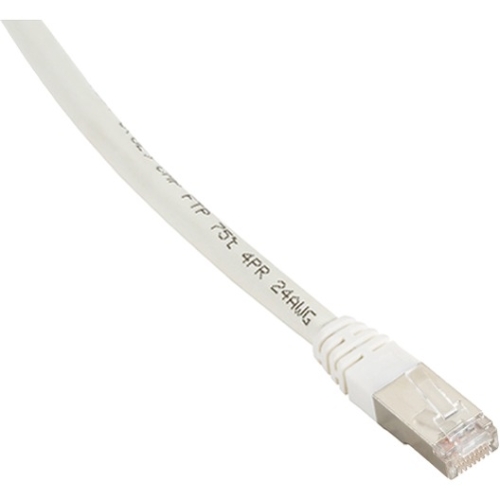 Black Box Cat6 400-MHz, Shielded, Solid Backbone Cable (FTP), Plenum, White, 3-ft. (0.9-m) EVNSL0273WH-0003