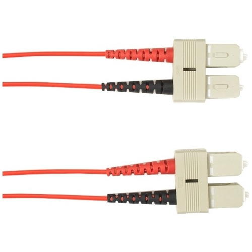 Black Box 3-m, SC-SC, 62.5-Micron, Multimode, Plenum, Red Fiber Optic Cable FOCMP62-003M-SCSC-RD