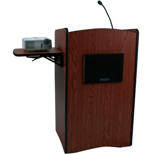 AmpliVox Multimedia Computer Lectern with Sound System SS3230-WT SS3230