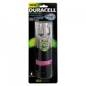 Duracell Hi-Performance Sync And Charge Cable, Micro USB, 10ft ECAPRO907 PRO907