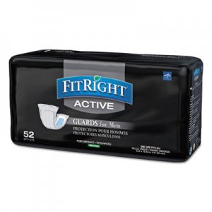 Medline FitRight Active Male Guards, 6 x 11, White, 52/Pack, 4 Pack/Carton MIIMSCMG02CT MSCMG02CT