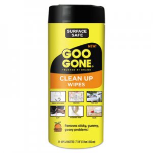 Goo Gone Clean Up Wipes, 8 x 7, Citrus Scent, White, 24/Canister WMN2000EA 2000EA
