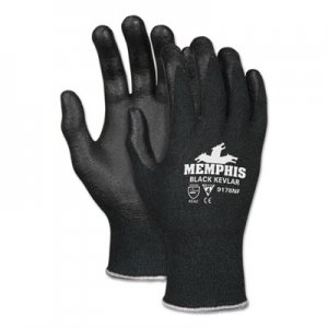 MCR Safety Kevlar Gloves 9178NF, Kevlar/Nitrile Foam, Black, Large CRW9178NFL 9178NFL