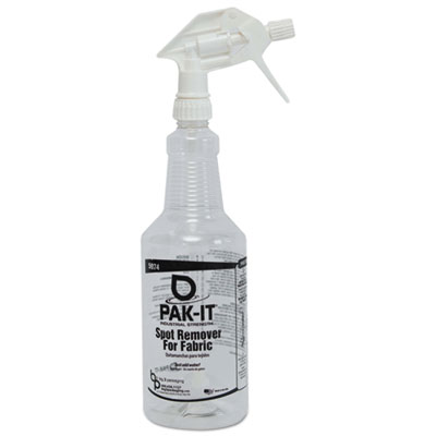 PAK-IT Empty Color-Coded Trigger-Spray Bottle, 32 oz, White, for Fabric Spot Remover BIG597420004012 BIG 5974-2000-4012